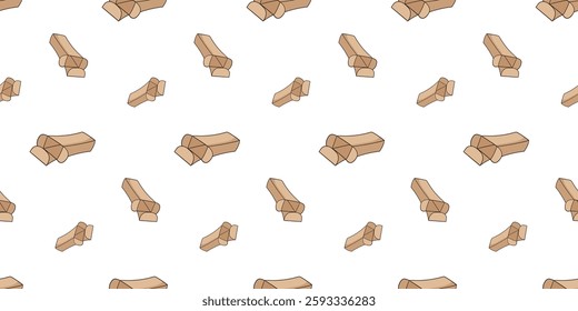 Seamless pattern with open packaging box doodle vector