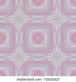 Seamless pattern. Openwork four-sided elements, forming horizontal and vertical rows.