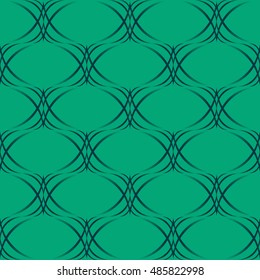Seamless Pattern with Optical Illusion, Lines Textures, Colorful Wallpapers, Perfect Ornament, Light Green Backgrounds with Green Lines