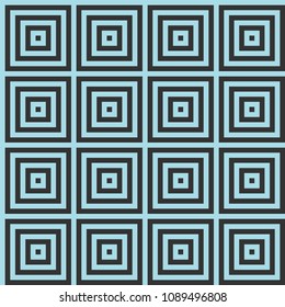 Seamless pattern with optical illusion within squares