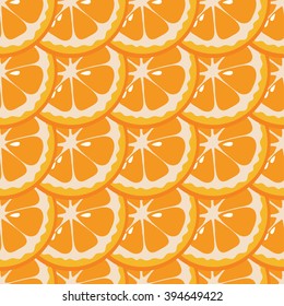 Seamless Pattern With Orange Background