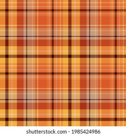 Patrón sin foco en los colores naranja, marrón, gris y amarillo para la lija, tela, textil, ropa, mantel y otras cosas. Imagen vectorial. 