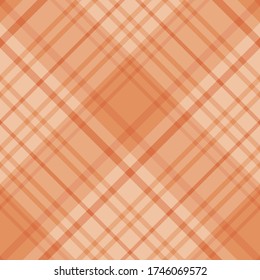 Seamless pattern in orange colors for plaid, fabric, textile, clothes, tablecloth and other things. Vector image. 2
