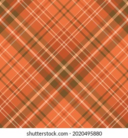 Seamless pattern in orange colors for plaid, fabric, textile, clothes, tablecloth and other things. Vector image. 2