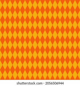 seamless pattern with orange diamond shape