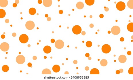Seamless pattern with orange dots