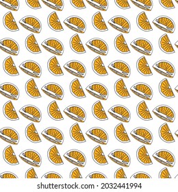 Seamless pattern Orange (EPS, vector)