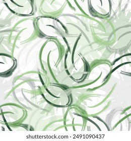 Seamless pattern of orange flowers drawn with watercolor. Monochromatic nature inspired shapes-doodle collection. 
