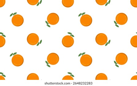 Padrão sem emenda com fruta laranja.
