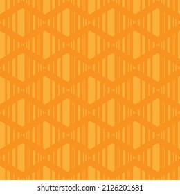 Patrón sin foco con rhombus naranja. Fondo étnico simétrico. diseño moderno. Textura geométrica sin costura. Ilustración vectorial rayada de verificación. 