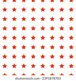 Seamless pattern with orange stars