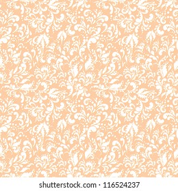 Seamless pattern. Orange vector background.
