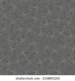 patrón ininterrumpido de flores orquídeas sobre un fondo gris