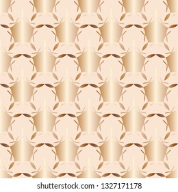 Seamless pattern with ordered arrangement of abstract geometric shapes. Monochrome illustration. Vector EPS10