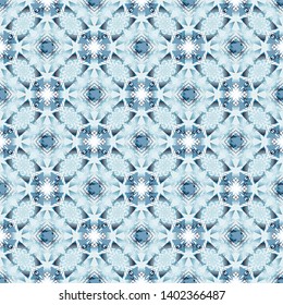 Seamless pattern with ordered arrangement of abstract geometric shapes. Colorful illustration. Vector EPS10
