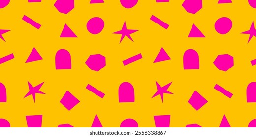 Seamless pattern organic element. Abstract pattern. Organic Shapes Pattern. Contemporary Art Pattern.