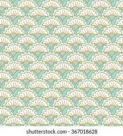 seamless pattern, organic ornament, vector repeating texture, floral elements