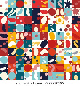 seamless pattern with organic shapes