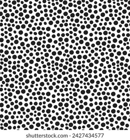 Seamless pattern of organically formed circles that resembles an animal print