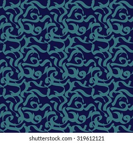 seamless pattern oriental abstract design