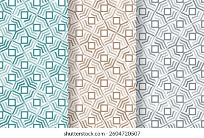 seamless pattern in oriental geometric traditional style. 3d festive ornament for lunar new year decoration