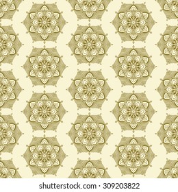 seamless pattern with oriental motifs