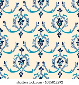 Seamless pattern with oriental motifs.Marokko.Can be used for printing on paper, labels, signs, jewelry, in textiles.