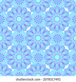 Seamless pattern with oriental ornament