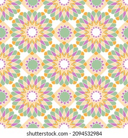 Seamless pattern with oriental ornament