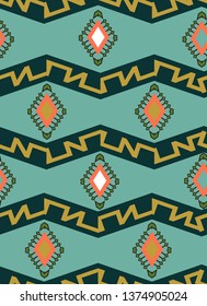 Seamless pattern with oriental ornament. Arabic seamless pattern