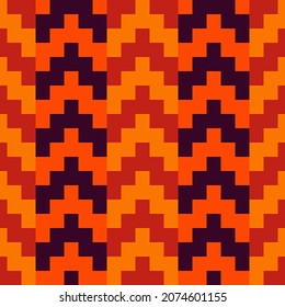 Patrón sin foco. Ornamento oriental. Fondo de Chevrons. Papel tapizado de arquitectura tradicional. Motivo antiguo. Mosaico manji. Papel digital geométrico. Impresión textil étnica