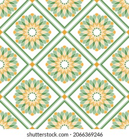 Nahtlose Muster mit orientalischen Ornamenten, zarte Pastellfarben.
