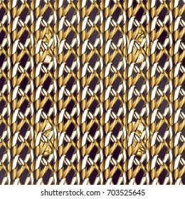 Seamless pattern oriental ornament. Islamic design. Vector golden textile print. Golden pattern on lilac and purple background with golden elements. Floral tiles.