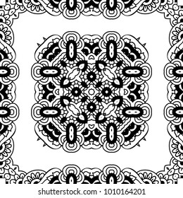 Seamless pattern of oriental ornament. Moroccan background. Lacy pattern.