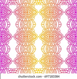 Seamless pattern of oriental ornament. Moroccan background. Lacy pattern.