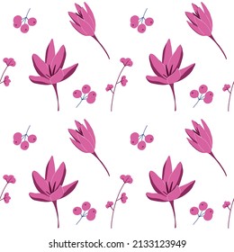 Nahtloses Muster im orientalischen Stil mit blühenden Ästen, Bäumen und Vögeln. Wildledersilhouette, weißer Blumenverzierung auf blauem Hintergrund. Vektorhandgezeichnete Illustration, Garten im japanischen Stil.