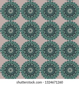 seamless pattern in Oriental style to create designer fabric, home textile, Wallpaper, packaging and other design