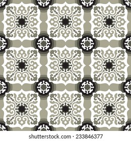 Seamless pattern in oriental style. Floor/wall tiles