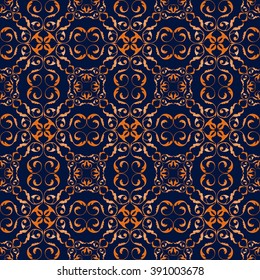 Seamless pattern in oriental style, flourish background
