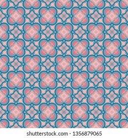 Seamless pattern in Oriental style. Geometrical ornament. Vector
