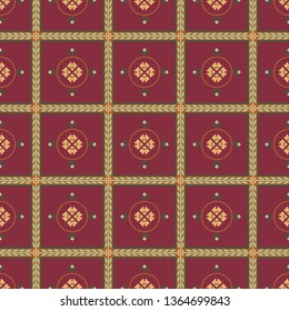 Seamless pattern in Oriental style. Geometrical ornament. Vector
