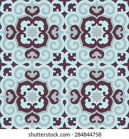 Seamless pattern in oriental style. Islam, Arabic, Asian motifs