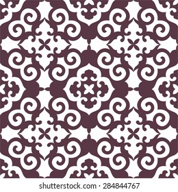 Seamless pattern in oriental style. Islam, Arabic, Asian motifs