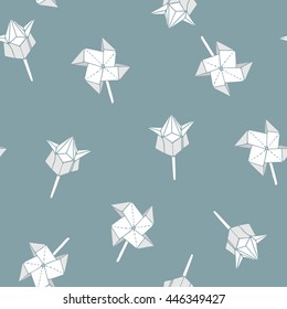 Seamless pattern with origami, wallpapers