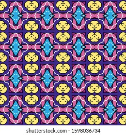 Seamless pattern with original geometric texture. Vector illustration