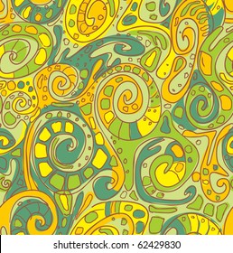 Seamless pattern with original spiral structure