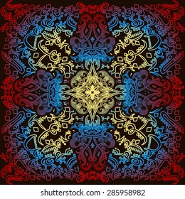 seamless pattern ornament Arabic calligraphy of text Eid Mubarak concept for muslim community festival Eid Al Fitr(Eid Mubarak)