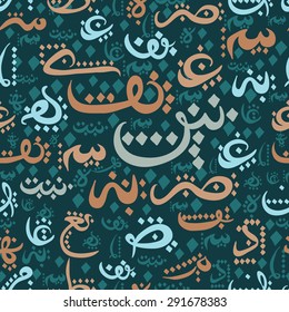 seamless pattern ornament Arabic calligraphy of text Eid Mubarak concept for Muslim community festival Eid Al Fitr (Eid Mubarak)