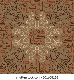 seamless pattern ornament Arabic calligraphy of text Eid Mubarak concept for muslim community festival Eid Al Fitr(Eid Mubarak)(Translation: thank god)