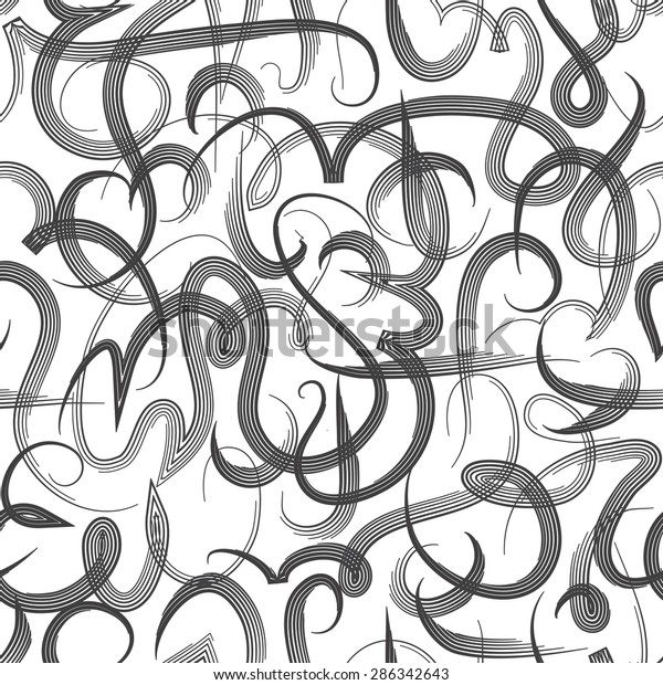 Seamless Pattern Ornament Arabic Calligraphy Text Stock Vector (Royalty ...